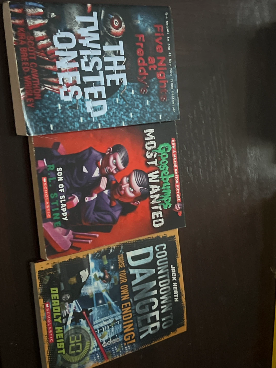Five Nights at Freddy's, Goosebumps, Countdown to Danger books