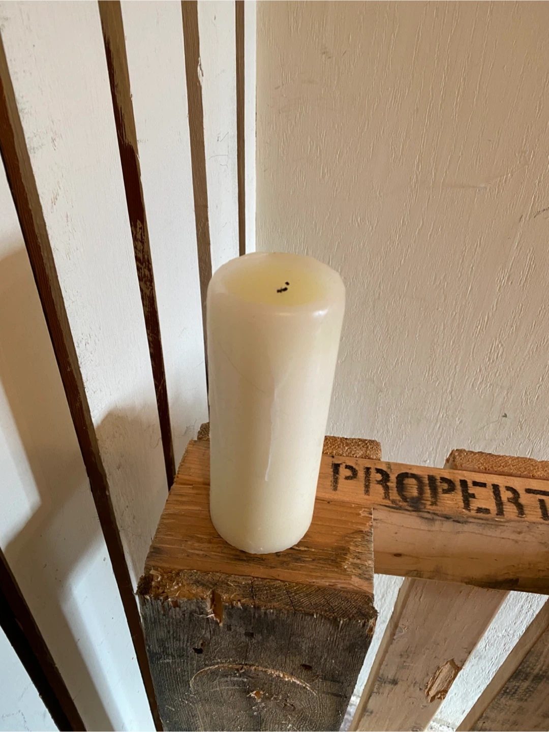 White Pillar Candles - Box Included - photo 2