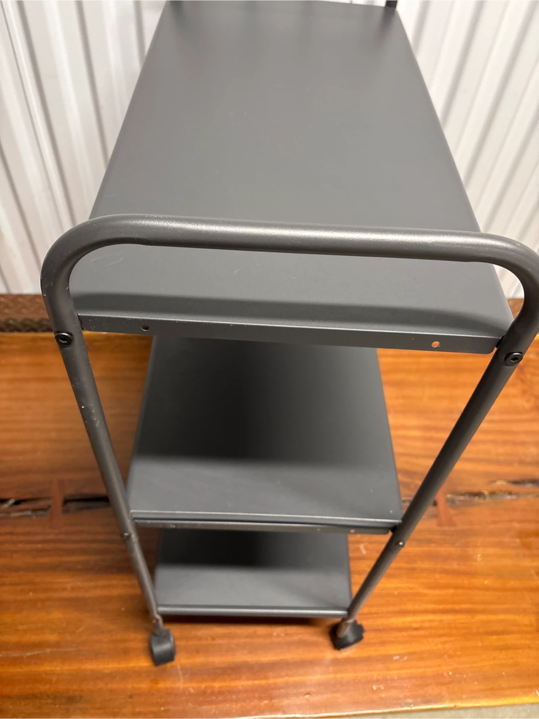 Gray Metal Rolling Cart - 3 Tier - photo 3