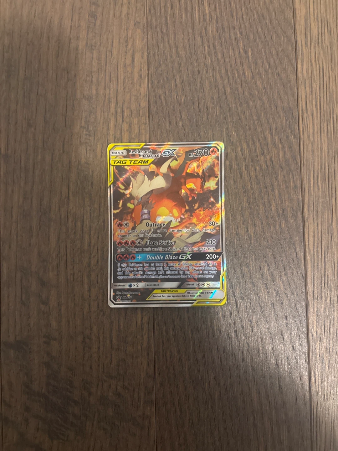 Reshiram & Charizard GX Pokemon Card