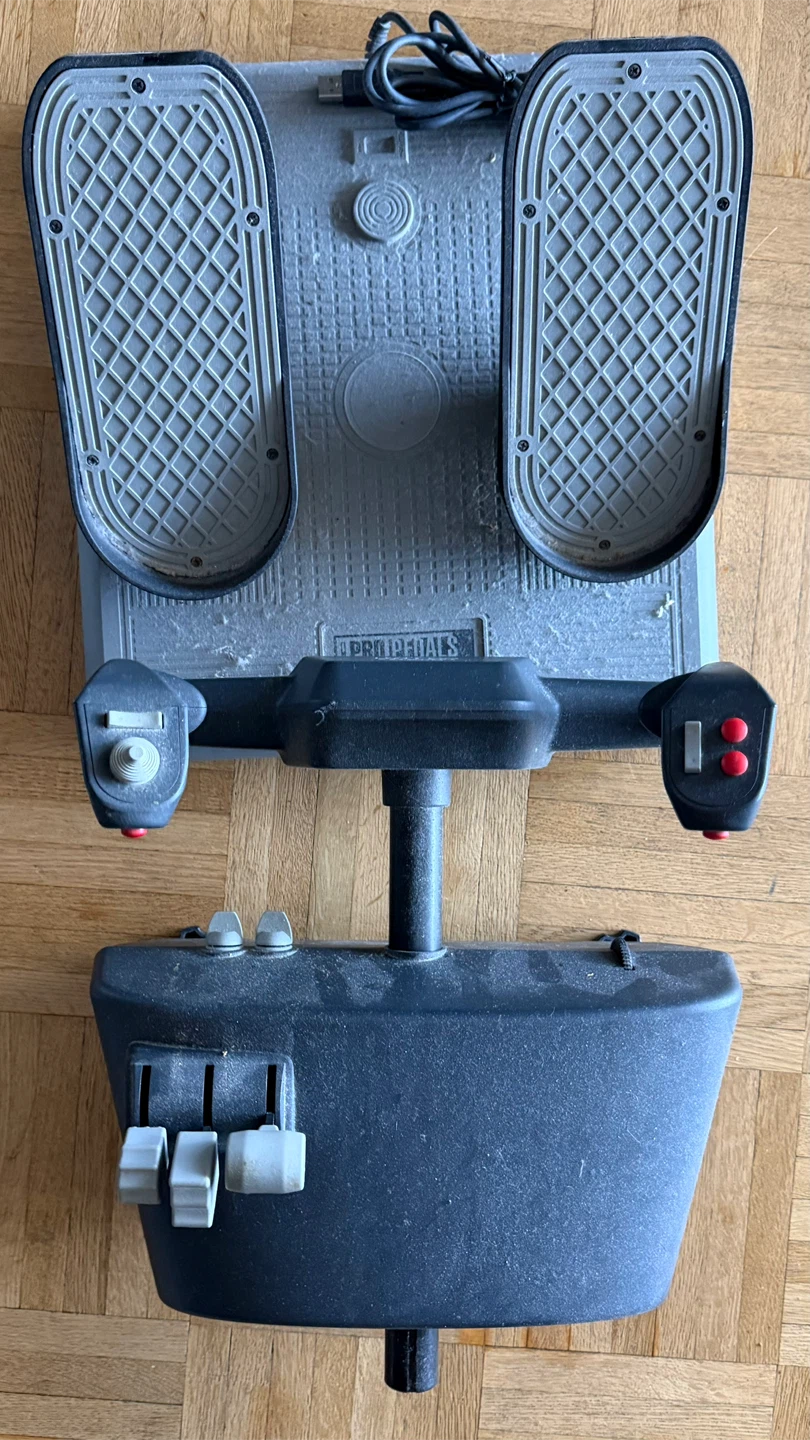 Pro Joystick and Pro Pedals Flight Simulator Controller