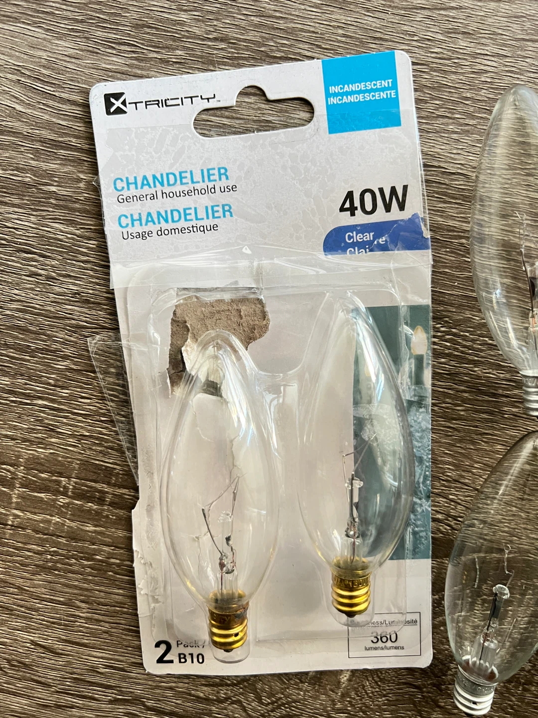 Chandelier Light Bulbs - 40W Clear - photo 2