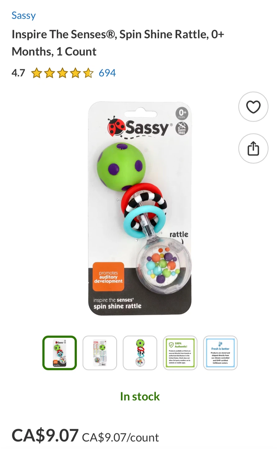 Sensory Baby Toys Bundle / Sassy toys - photo 3