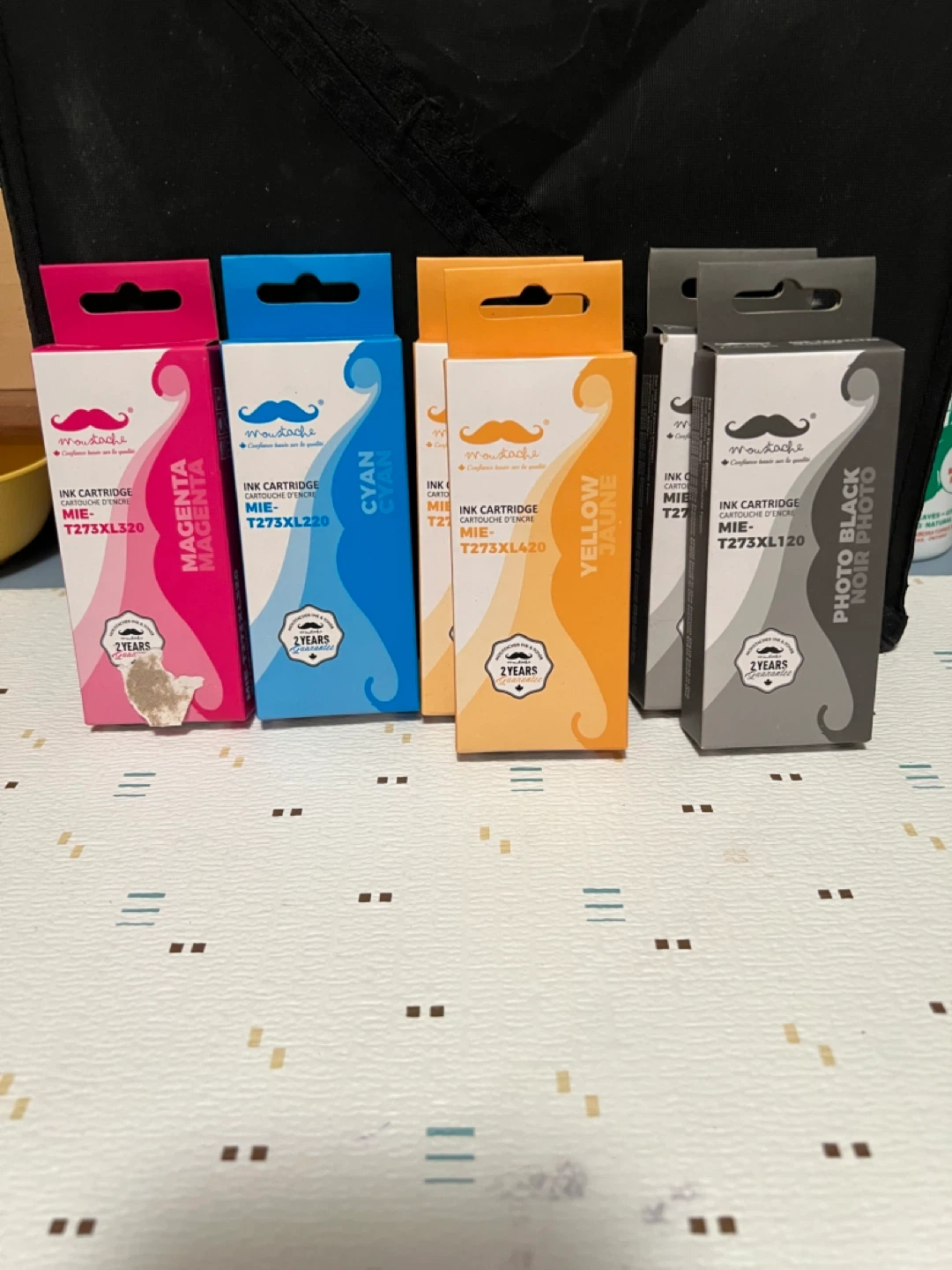 Moustache Ink Cartridges - Magenta, Cyan, Yellow, Black