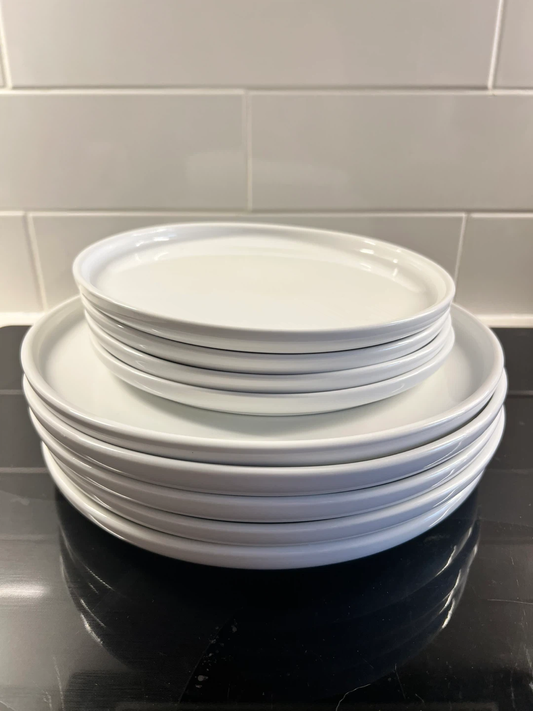 Moving sale— 10-Piece white dinnerware set