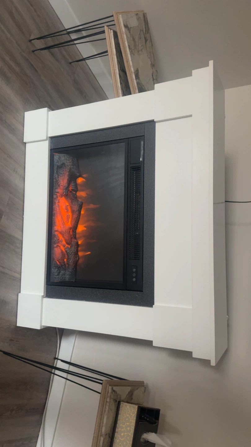 White Electric Fireplace - photo 4
