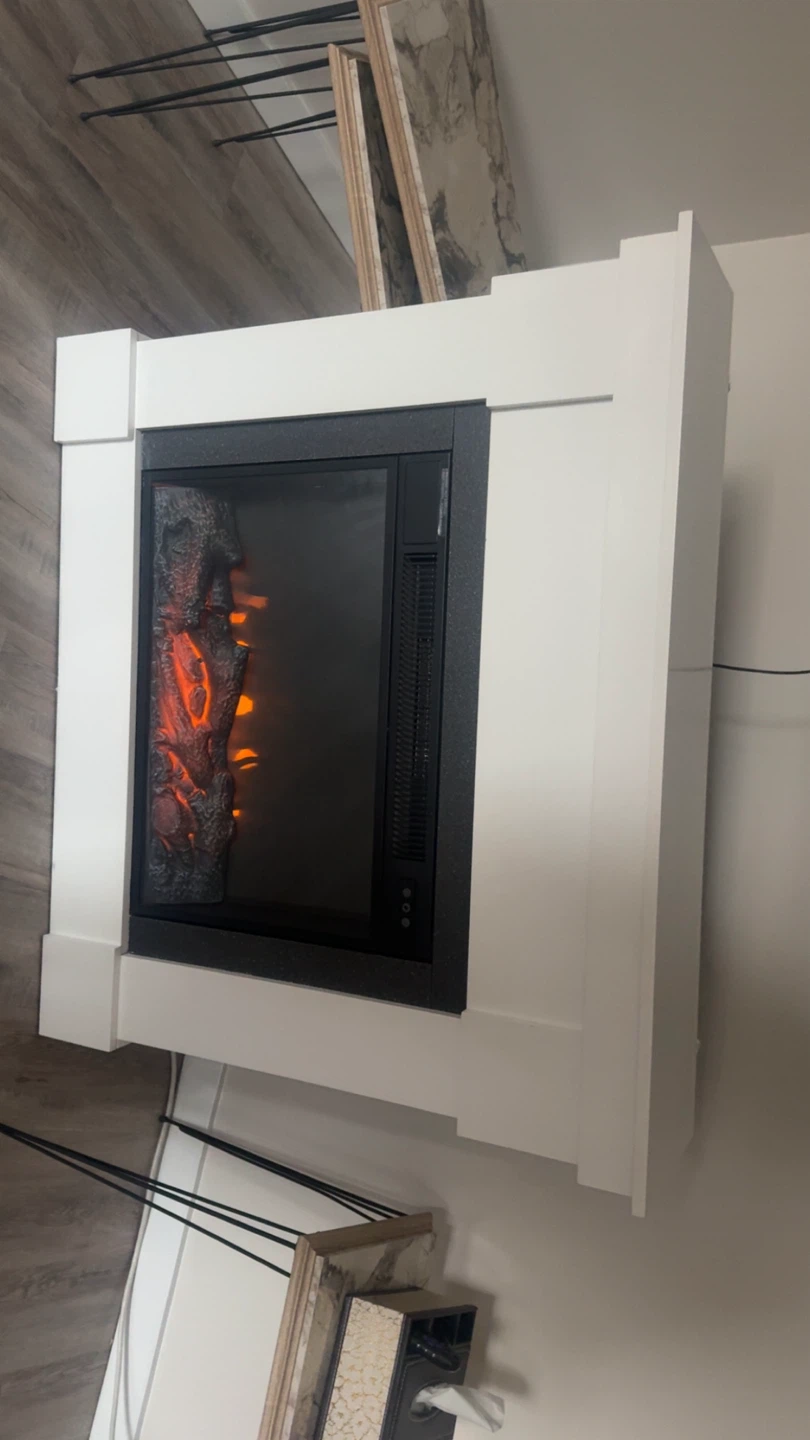 White Electric Fireplace - photo 5