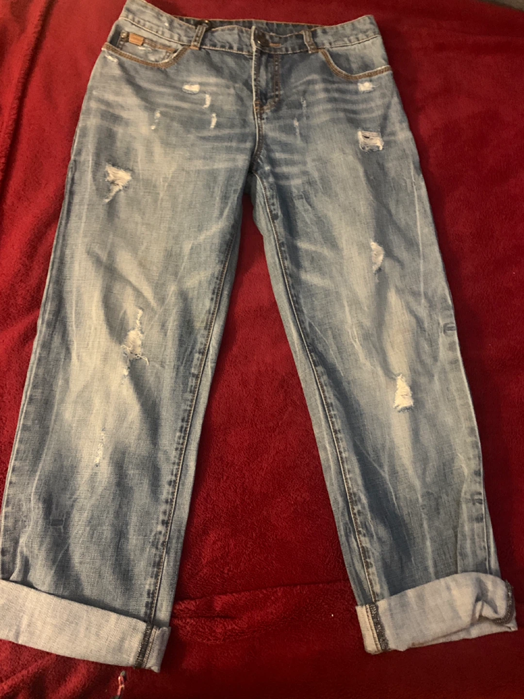 Silver Jeans Co. Distressed Denim Jeans