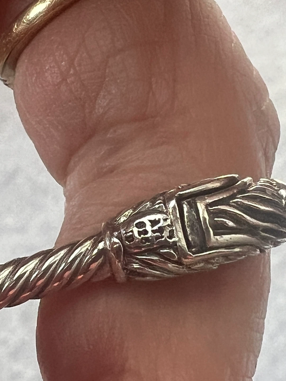 925 silver  Bangle with blue topaz - photo 4
