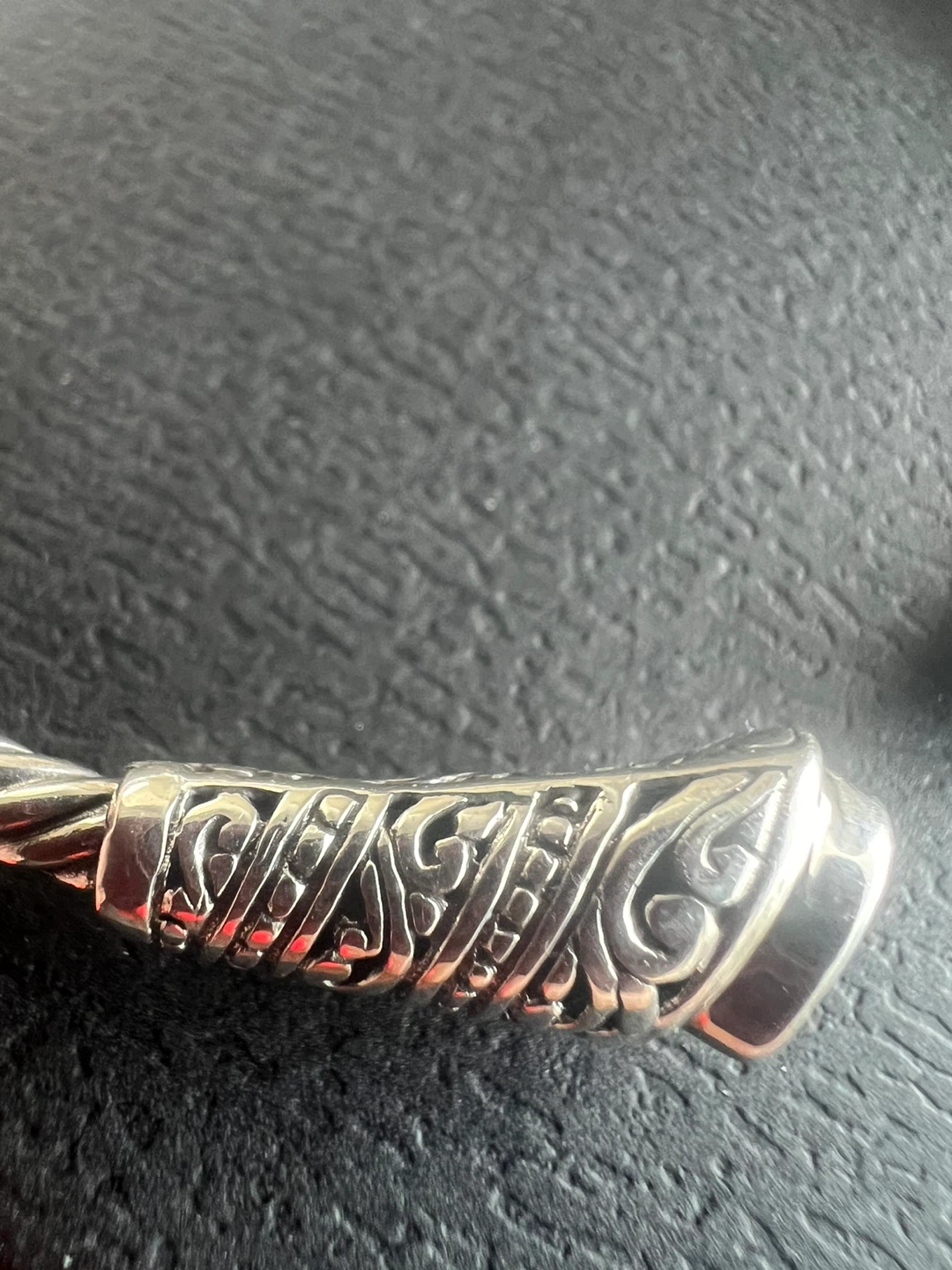 925 silver  Bangle with blue topaz - photo 2