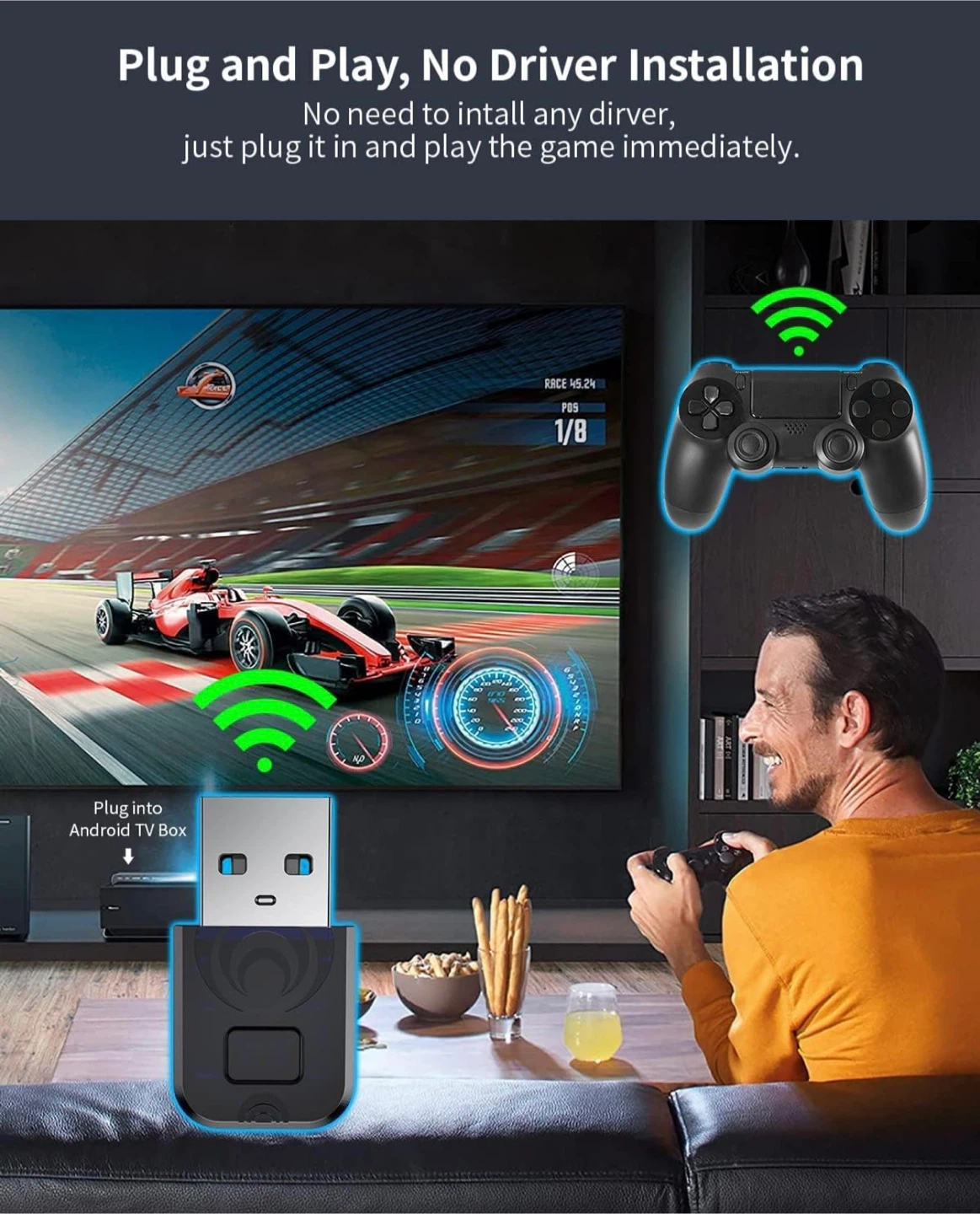 Wireless Controller Adapter for P4/P5/Switch Pro 🥕 - photo 3