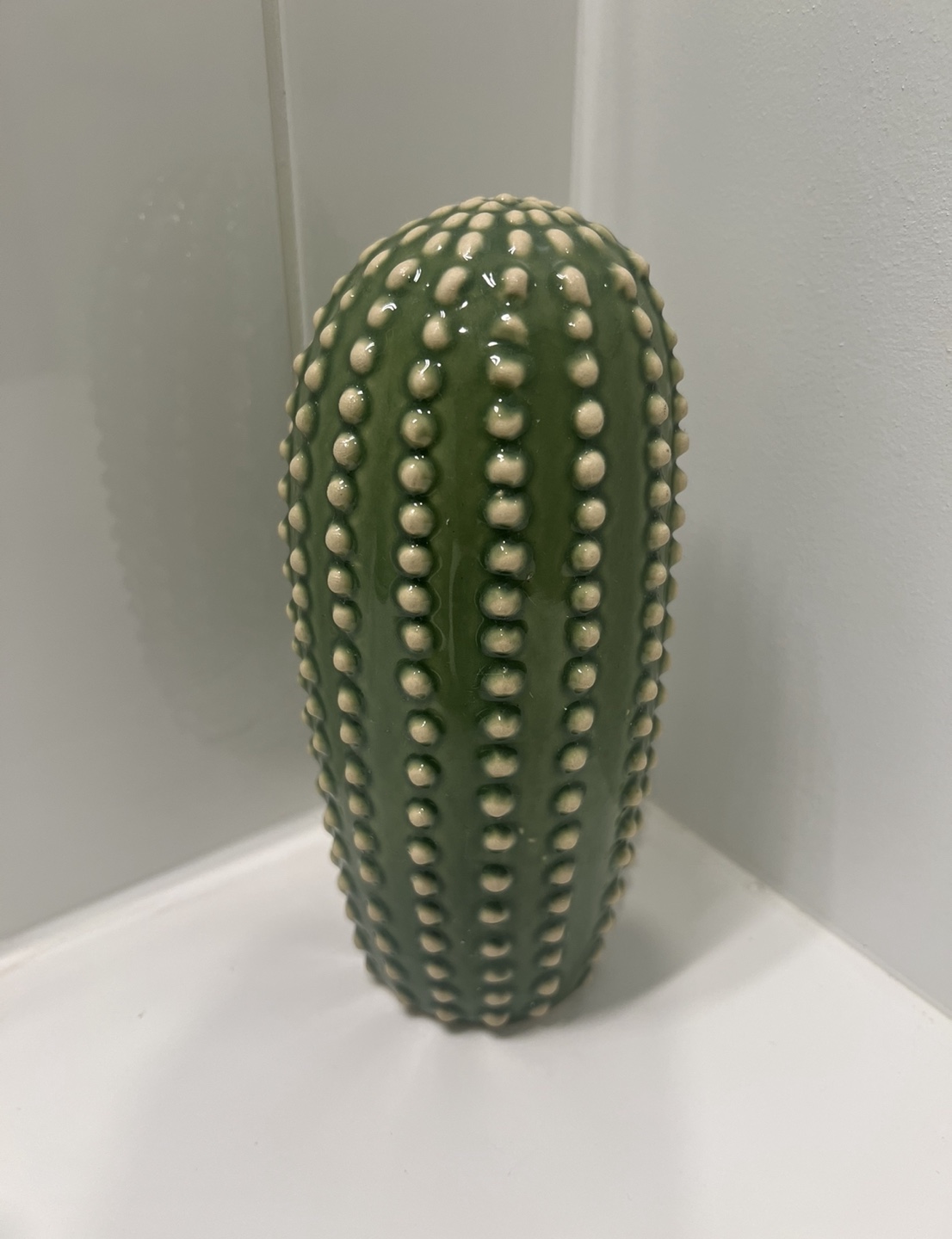 Set of 3 Green Decorative Cactus Figurines - photo 4