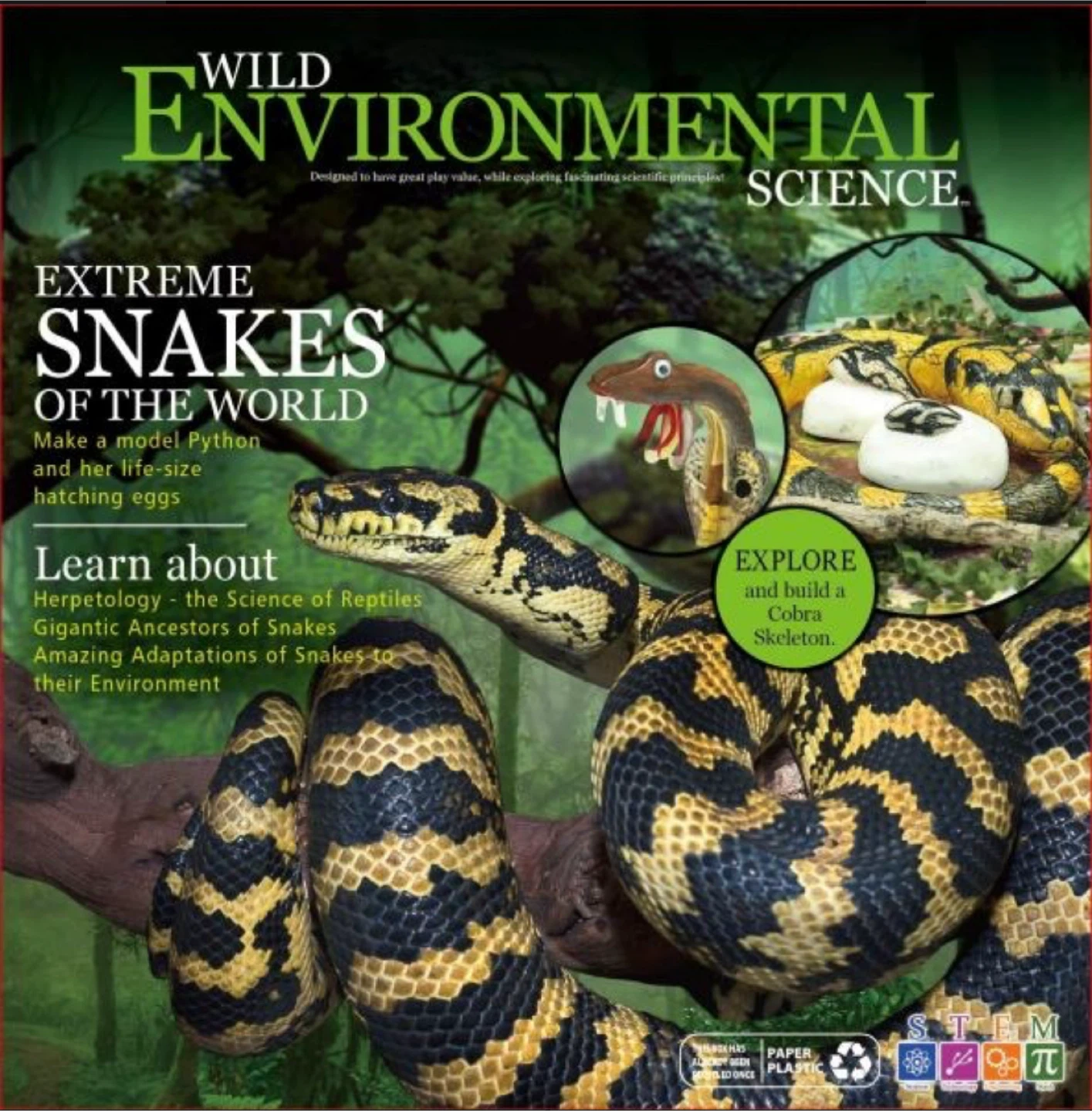 Wild Environmental Science Extreme Snakes of the World