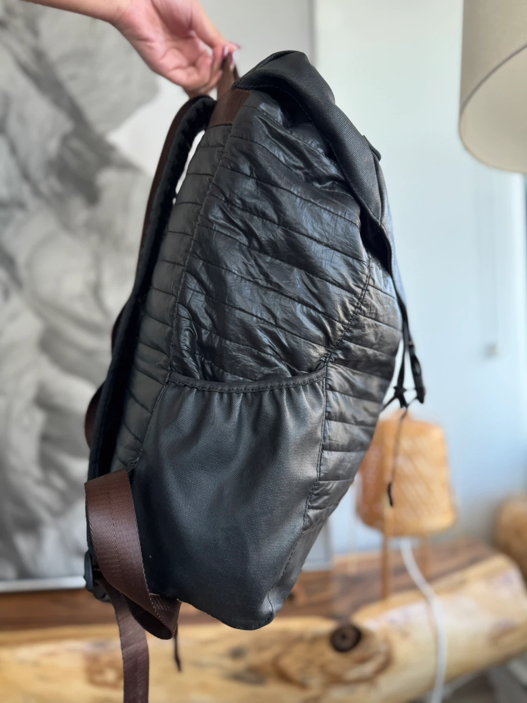 Black Quilted Backpack - photo 3