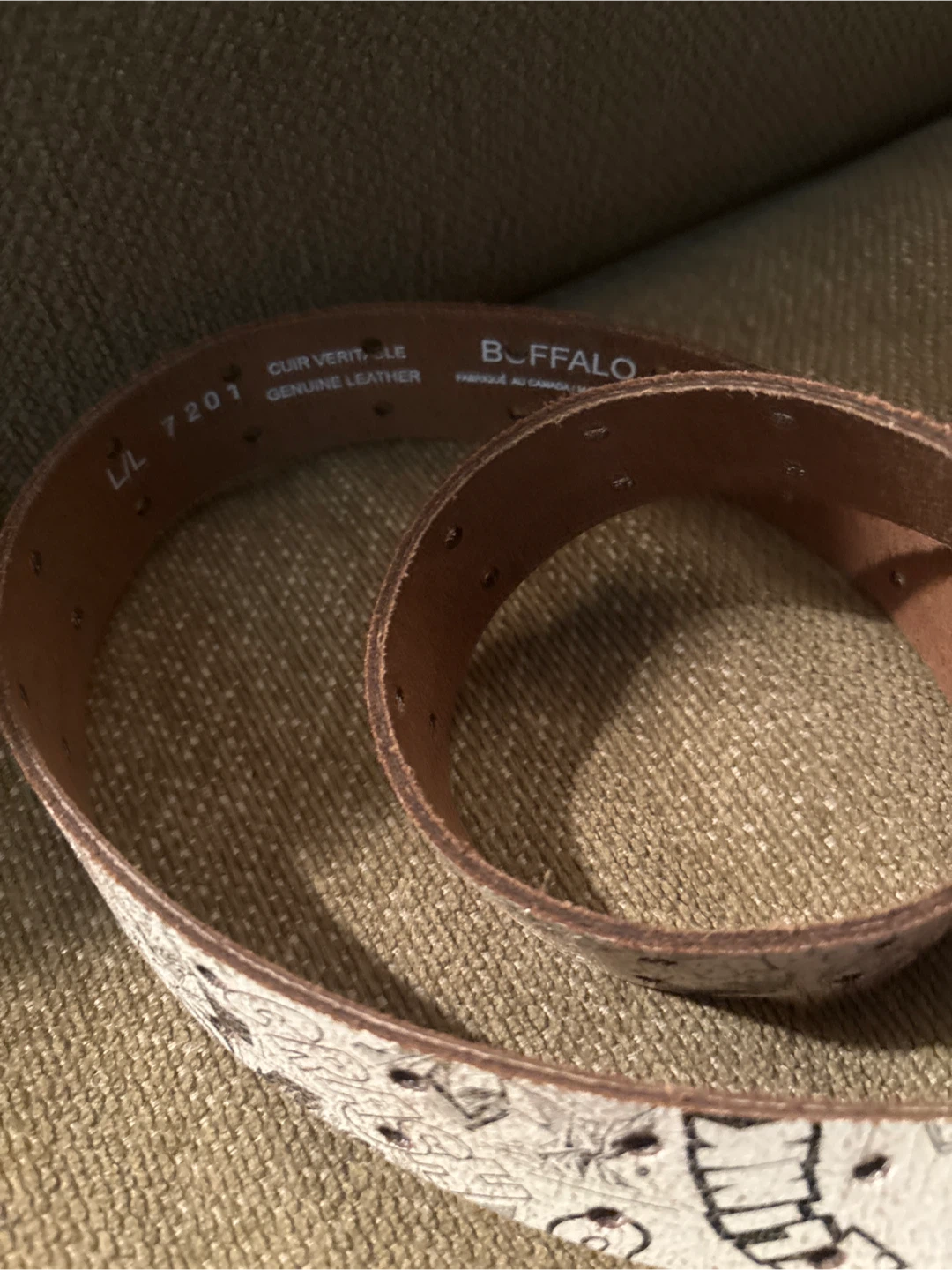 Buffalo Genuine Leather Belt - Size L/L - photo 2