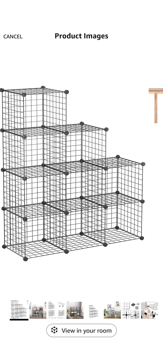 Wire Cube Storage Shelves
