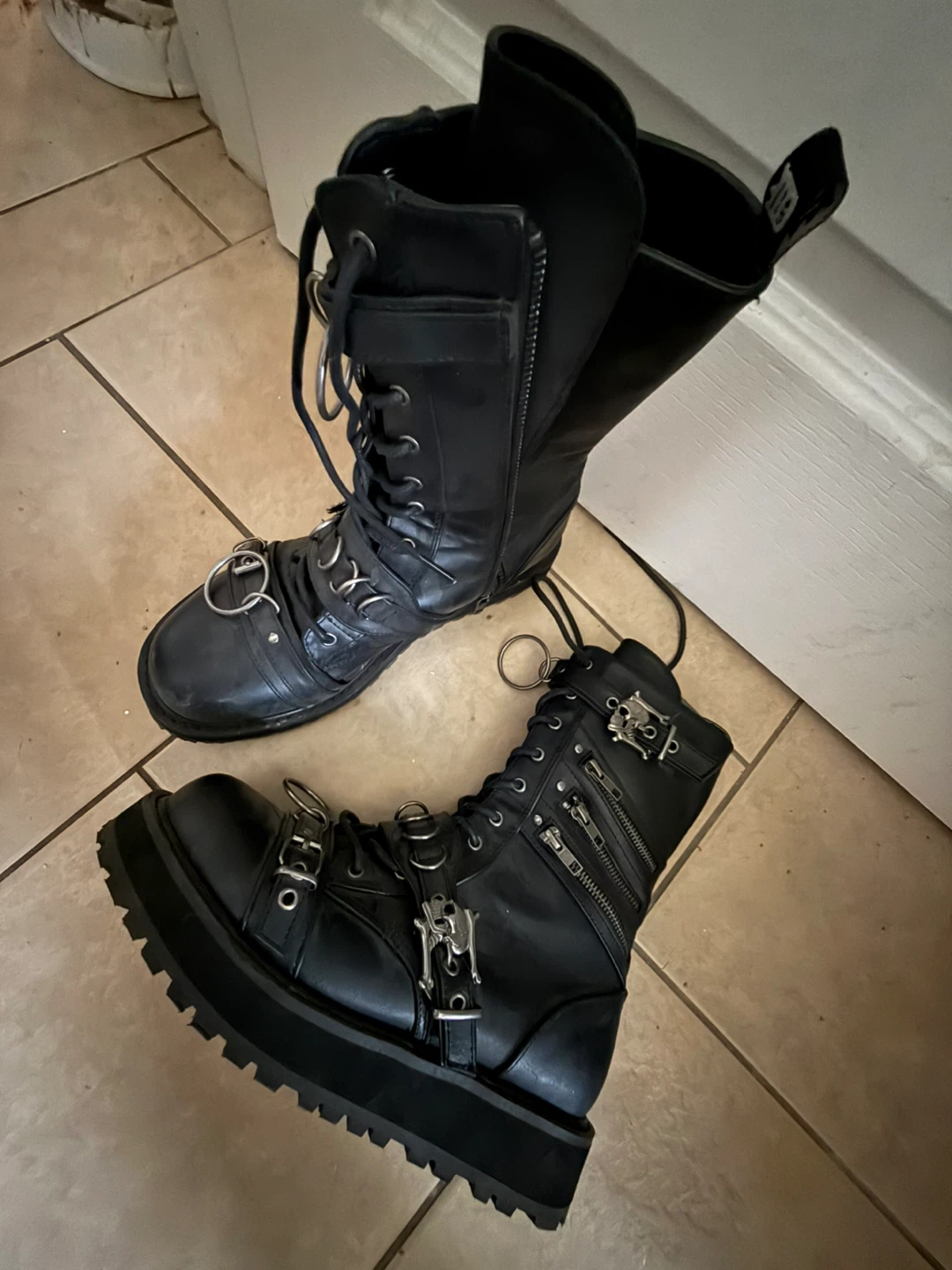Demonia Valor 240 Black Boots - Men's Size 9 - photo 2