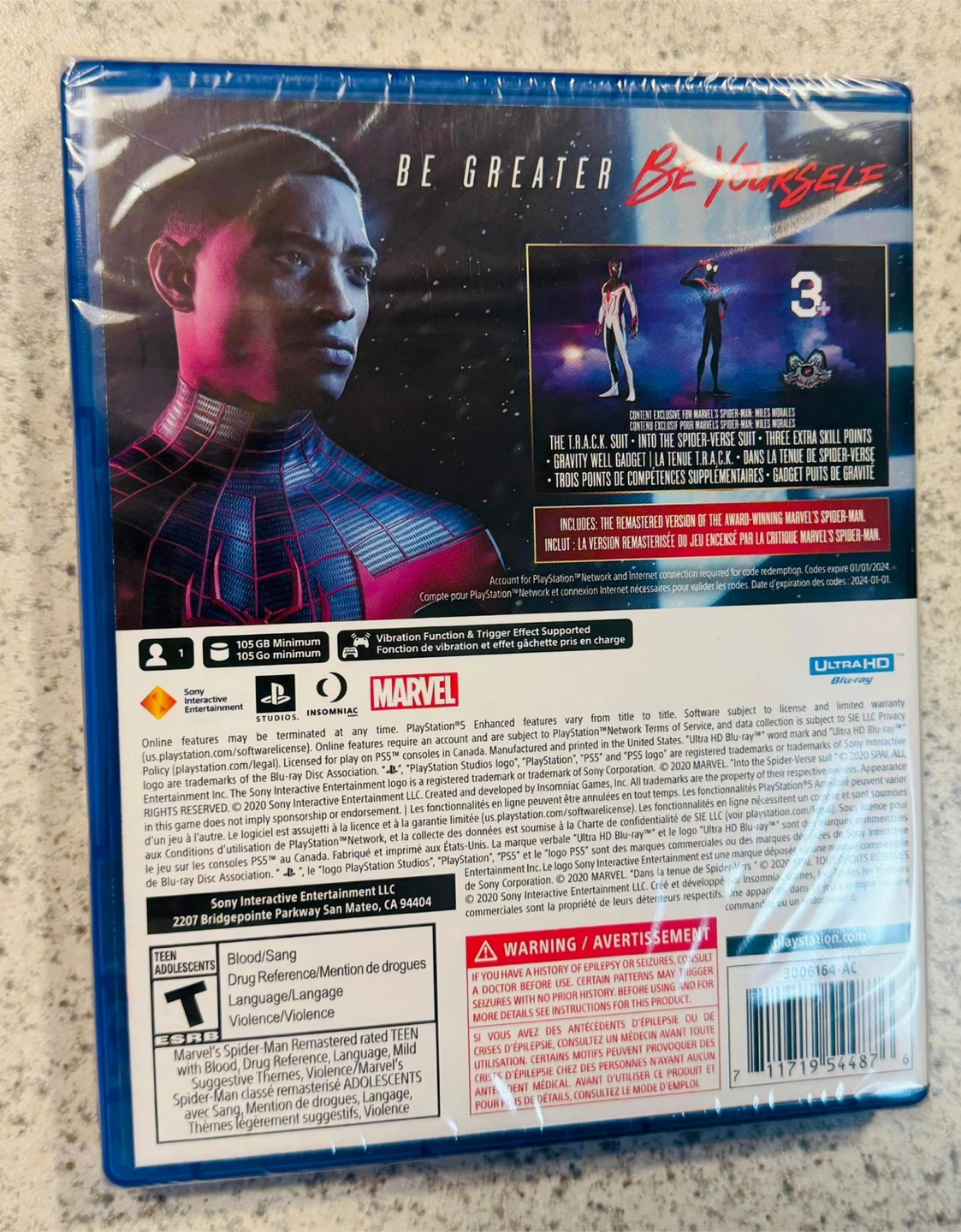 Factory sealed Marvel Spider-Man: Miles Morales PS5 - photo 2