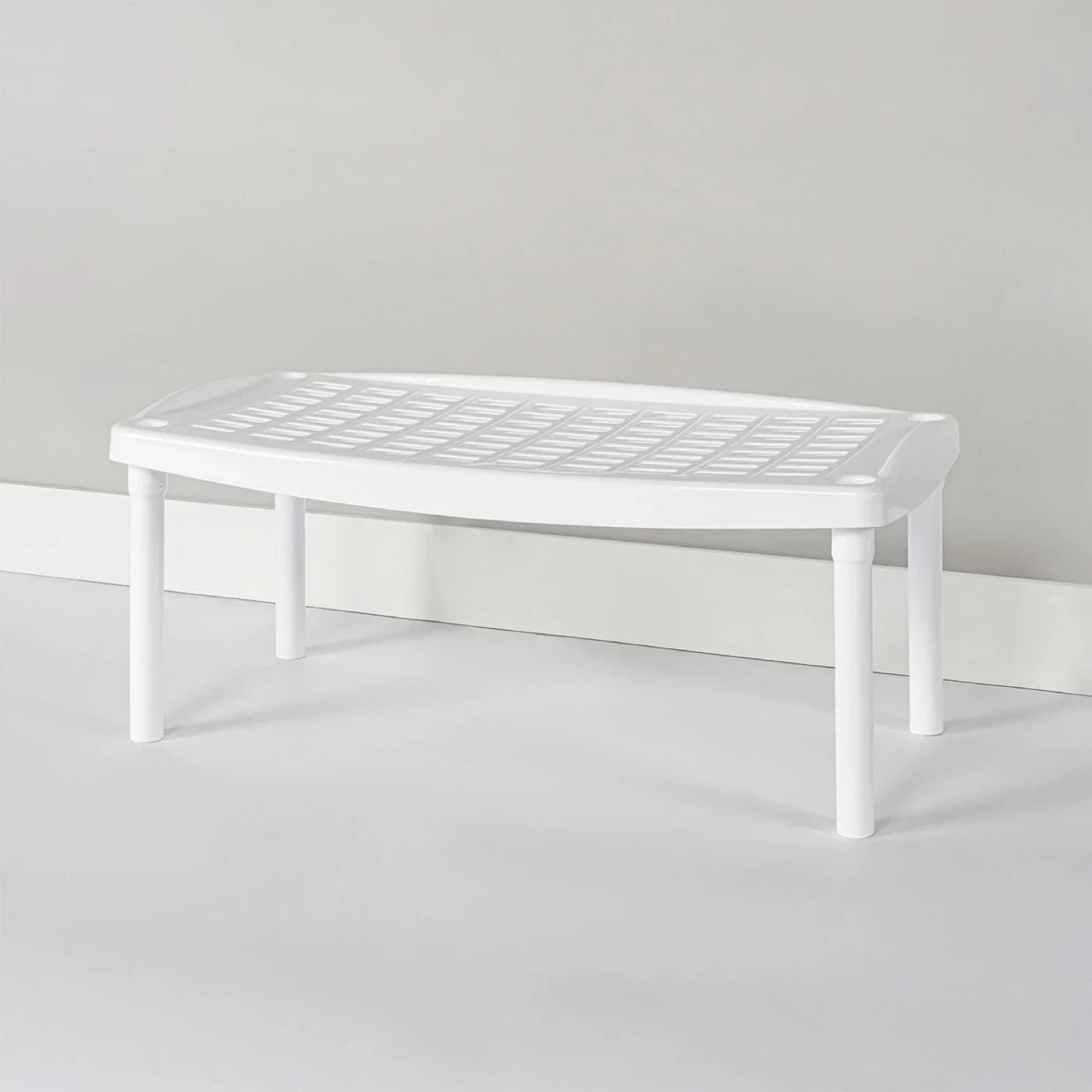 White Plastic Shelf