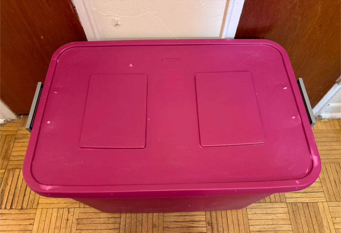 Sterilite Pink Storage Bin - photo 2