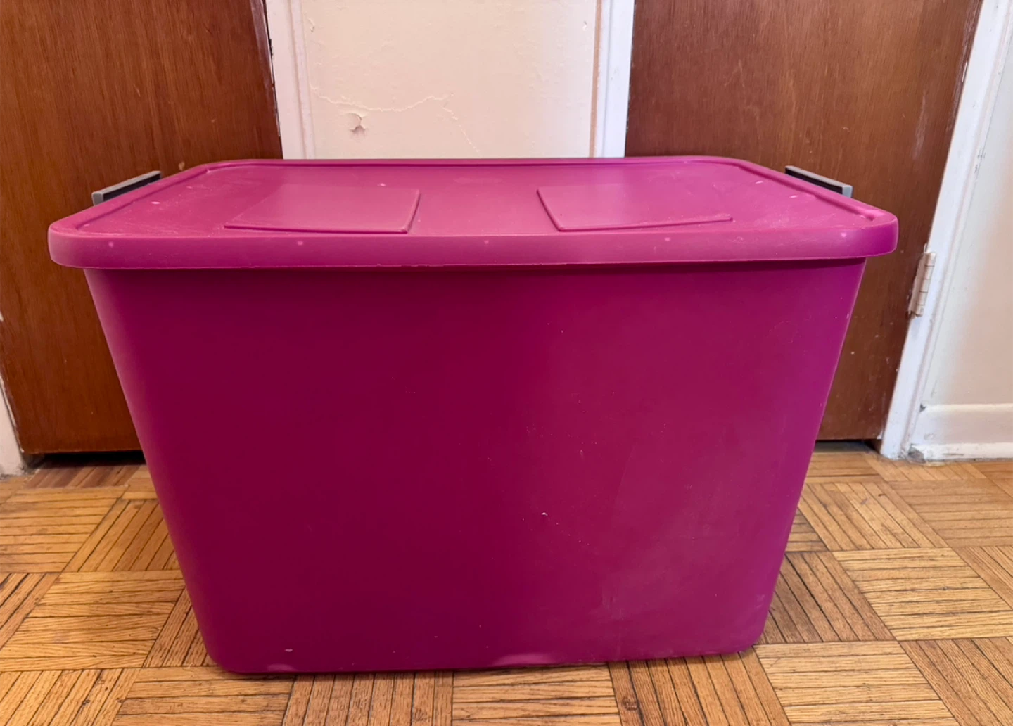 Sterilite Pink Storage Bin