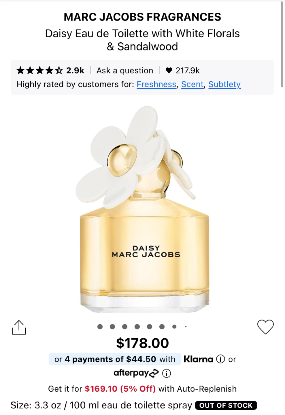 Marc Jacobs Daisy EDT with White Florals & Sandalwood - photo 2