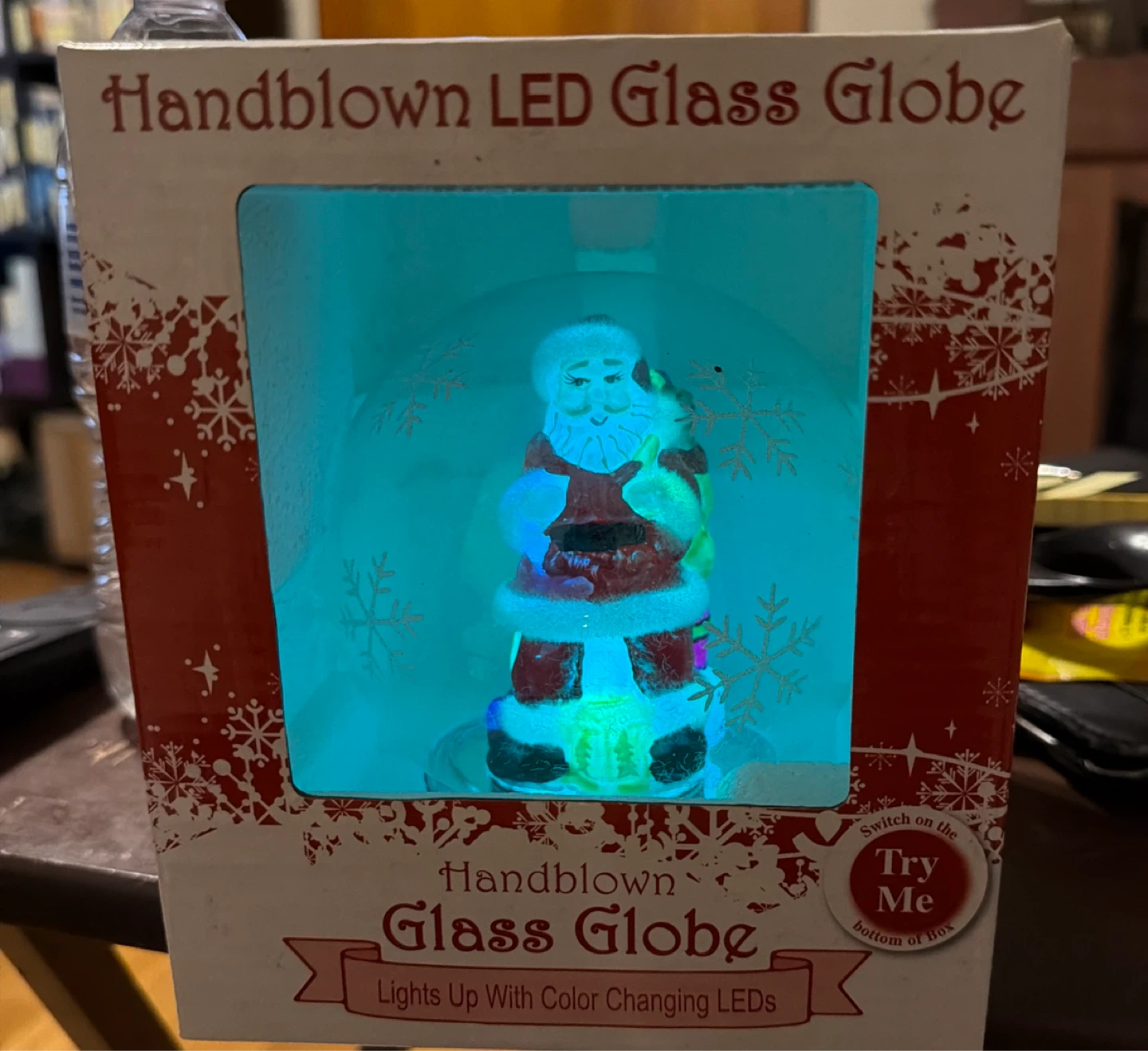 Handblown LED Glass Globe - Color Changing