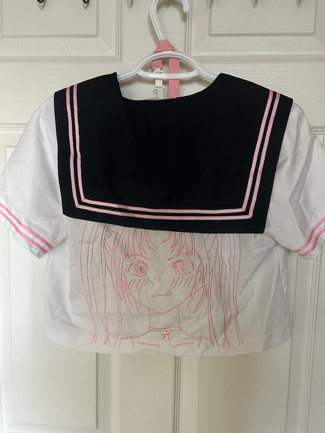 Sailor-style Anime Crop Top S - photo 2