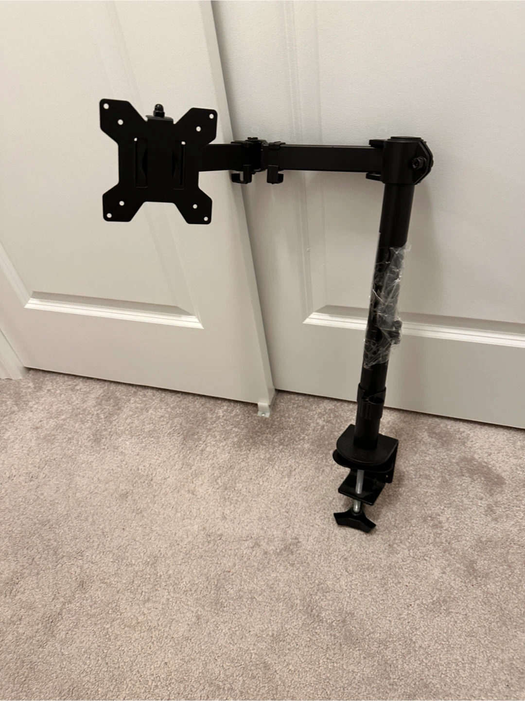 Black Monitor Arm Desk Mount