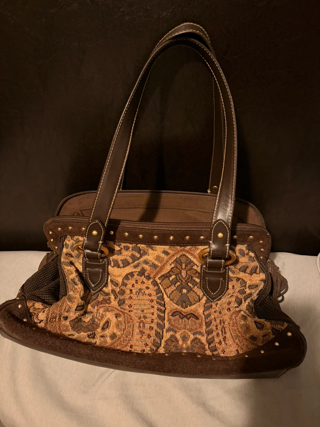 The Sak Brown Tapestry Handbag