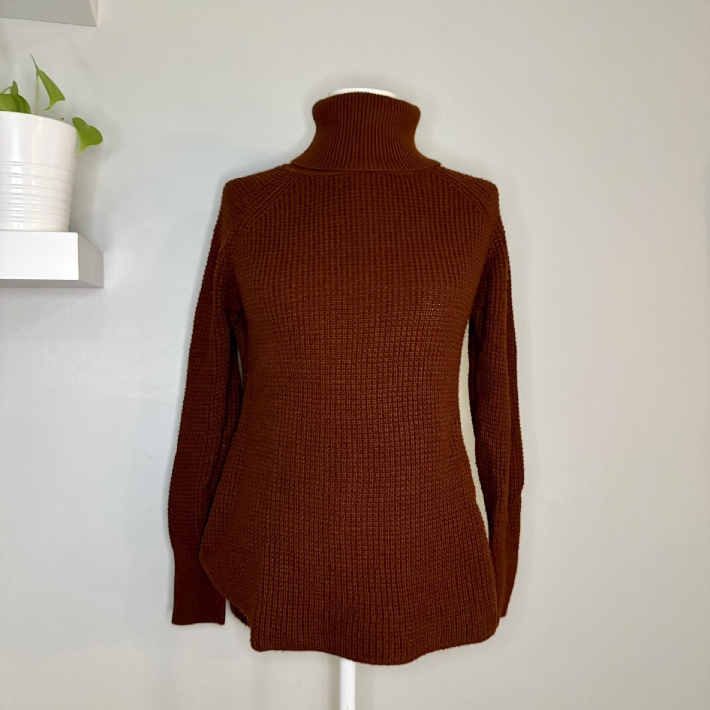 Seven Sisters Brown Turtleneck Sweater - Size S