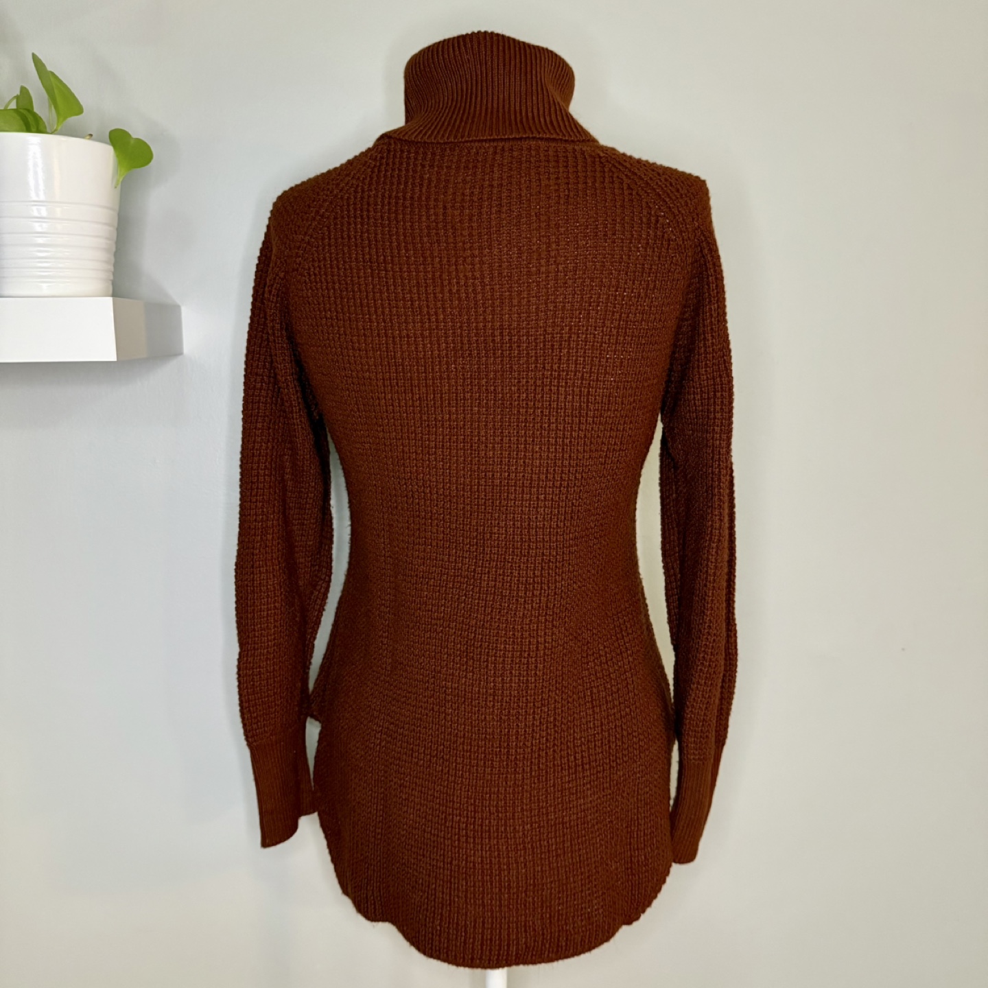 Seven Sisters Brown Turtleneck Sweater - Size S - photo 2