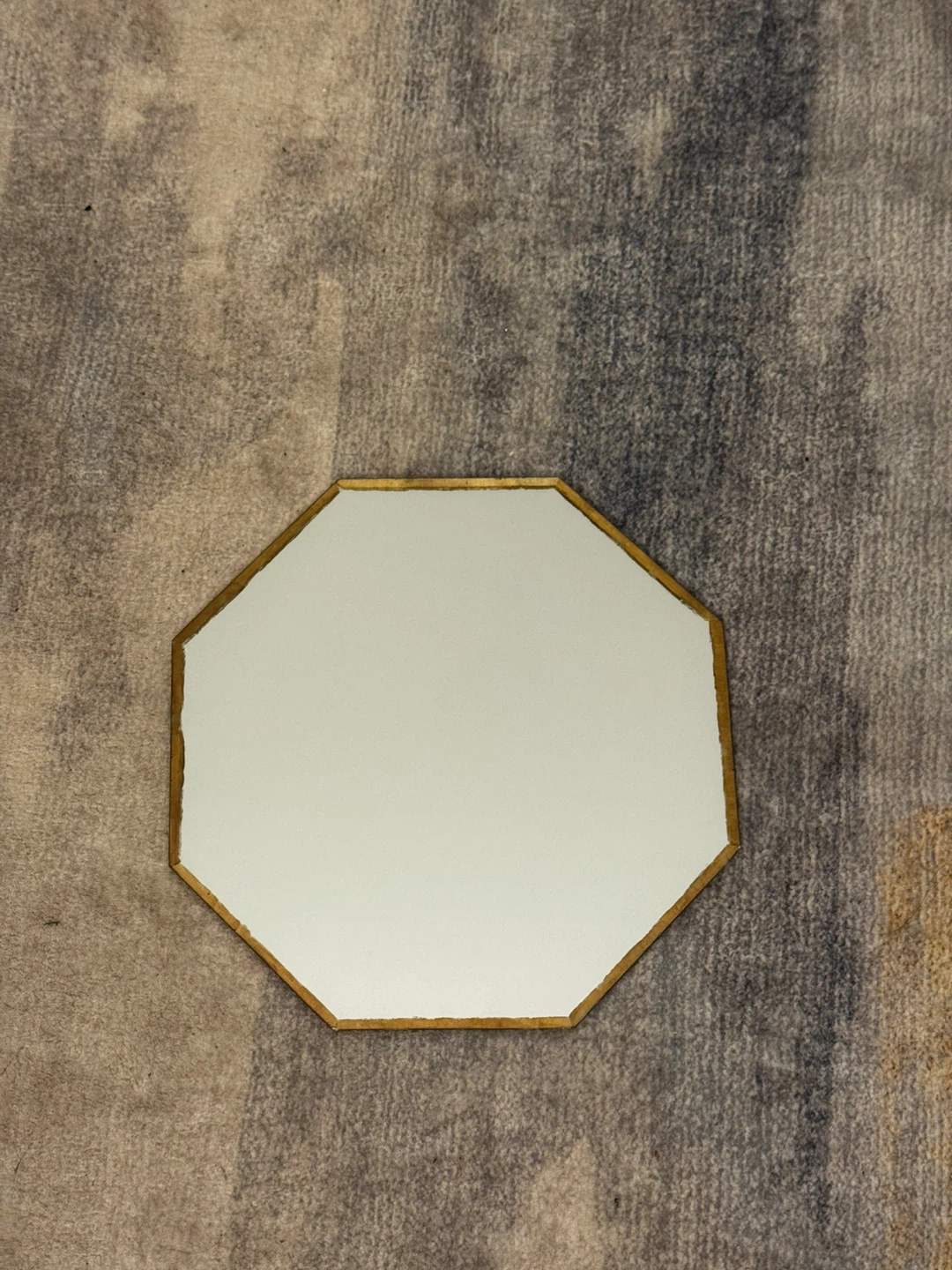 Octagon Mirror with Gold Trim - photo 2