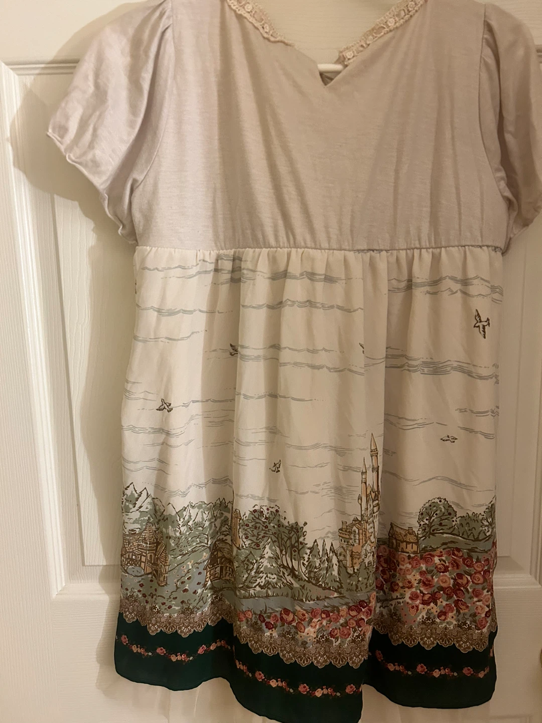 Patterned Babydoll Dress XS-S - photo 2