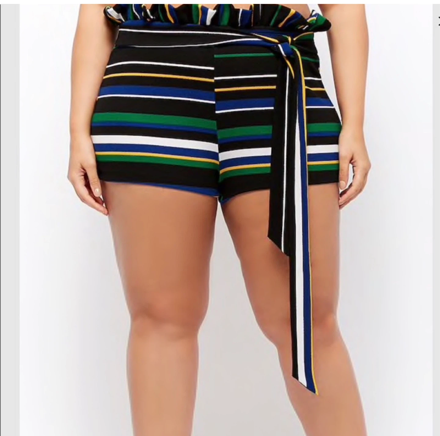 Plus size paper bag ruffle shorts so cute NWOT - photo 5