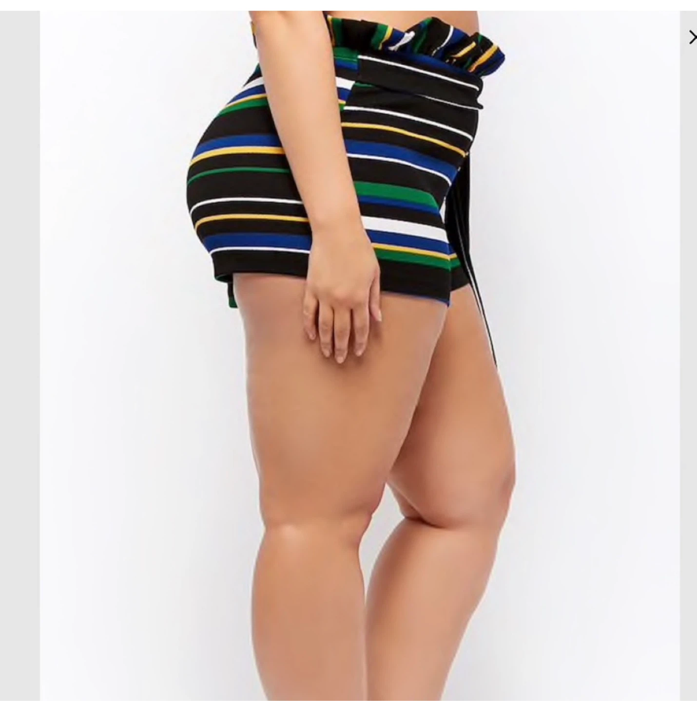 Plus size paper bag ruffle shorts so cute NWOT - photo 4