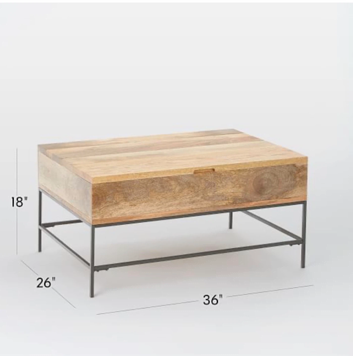 West Elm Lift Top Coffee Table - photo 3