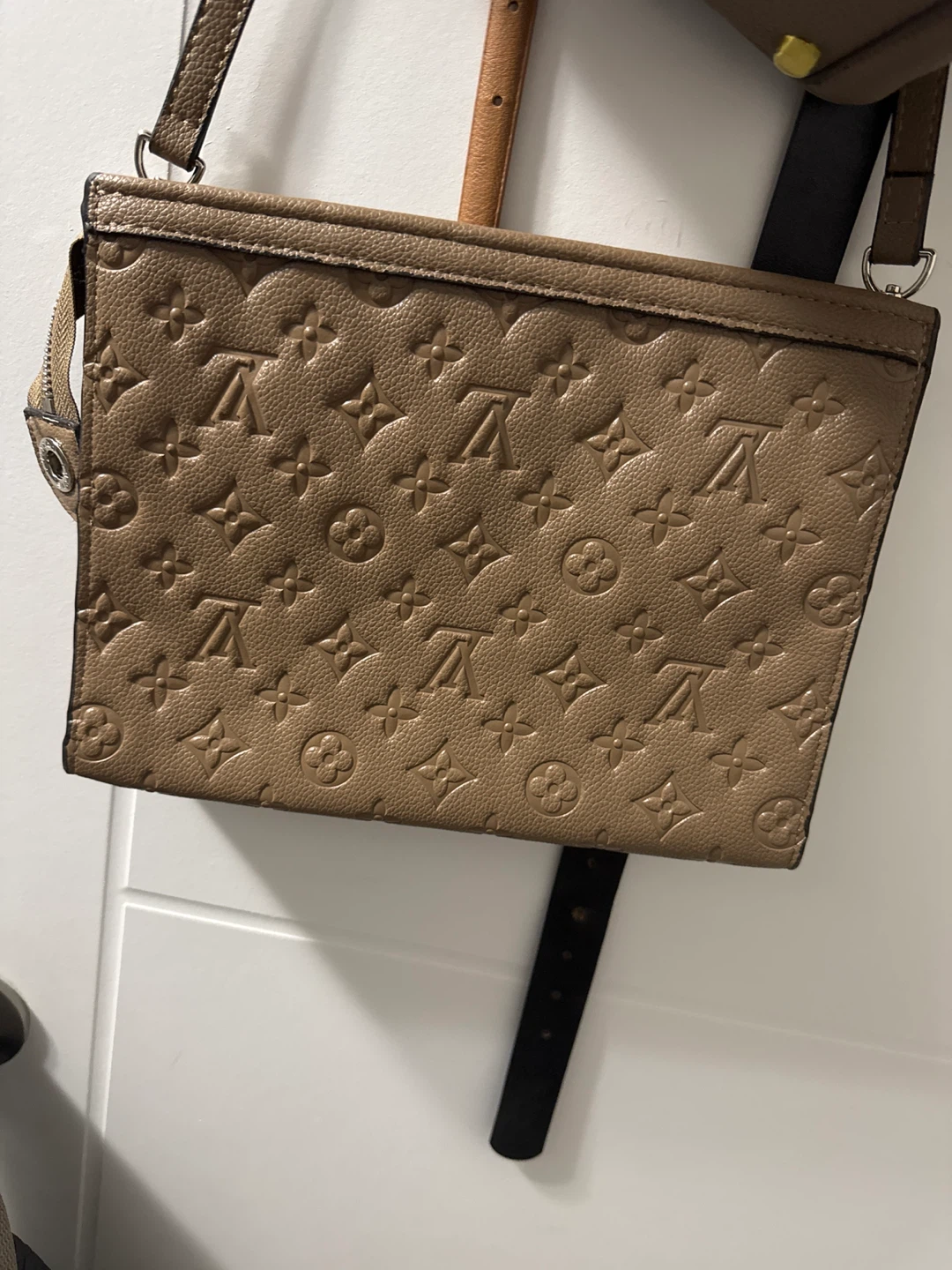 Louis Vuitton Embossed Leather Crossbody Bag