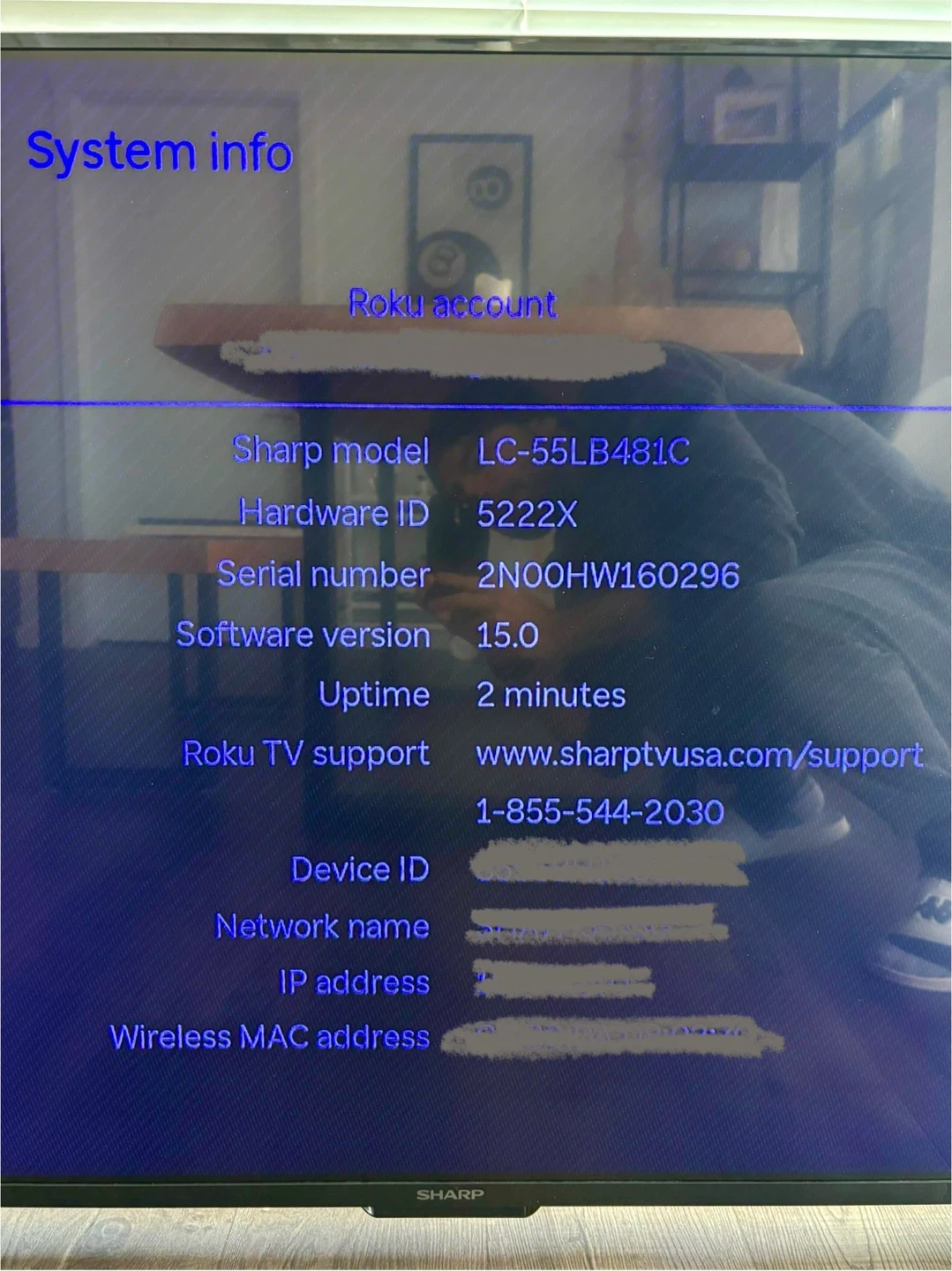 Sharp Roku TV 55” - LC-55LB481C - photo 4