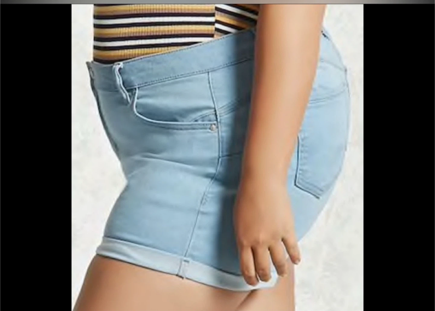 Plus size denim shorts 2x - photo 2