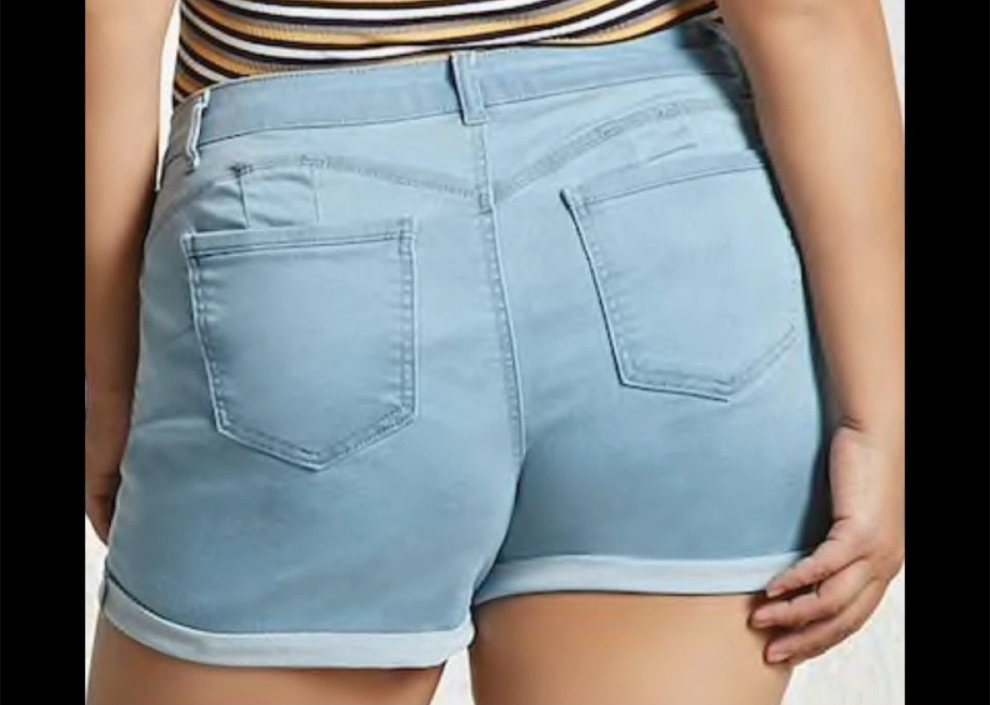 Plus size denim shorts 2x - photo 3