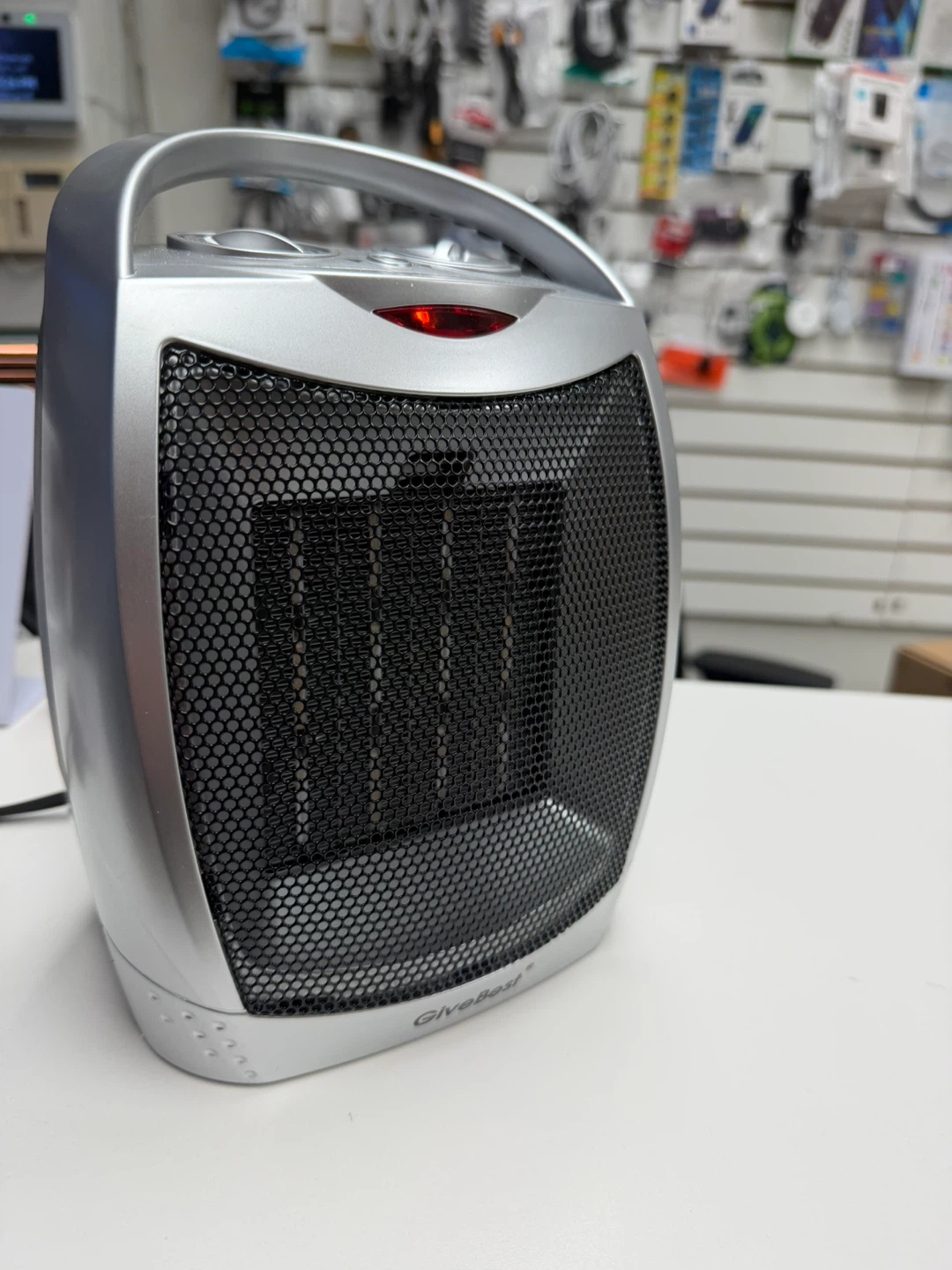 Electric Space Heater with Thermostat, 1500W/750W S