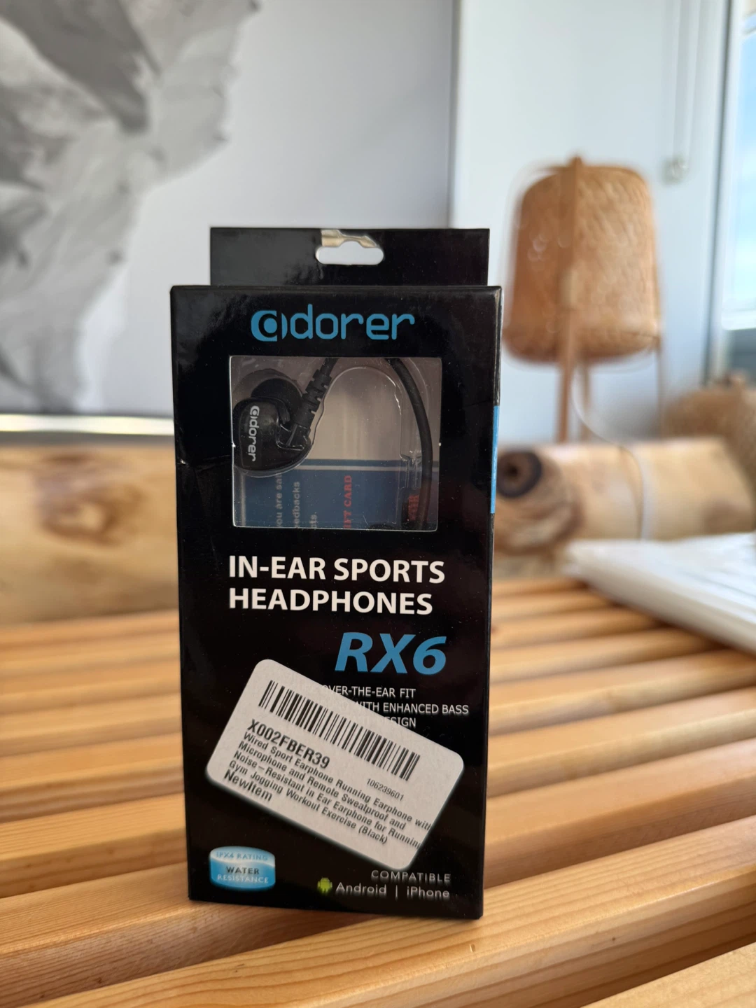 Adorer RX6 (black) In-Ear Sports Headphones - NEW