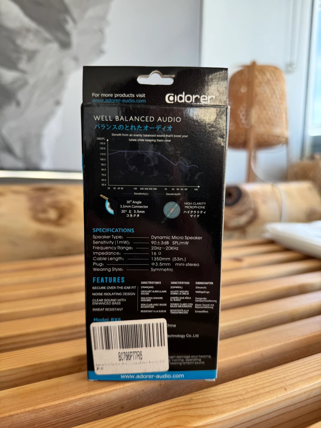 Adorer RX6 (black) In-Ear Sports Headphones - NEW - photo 2