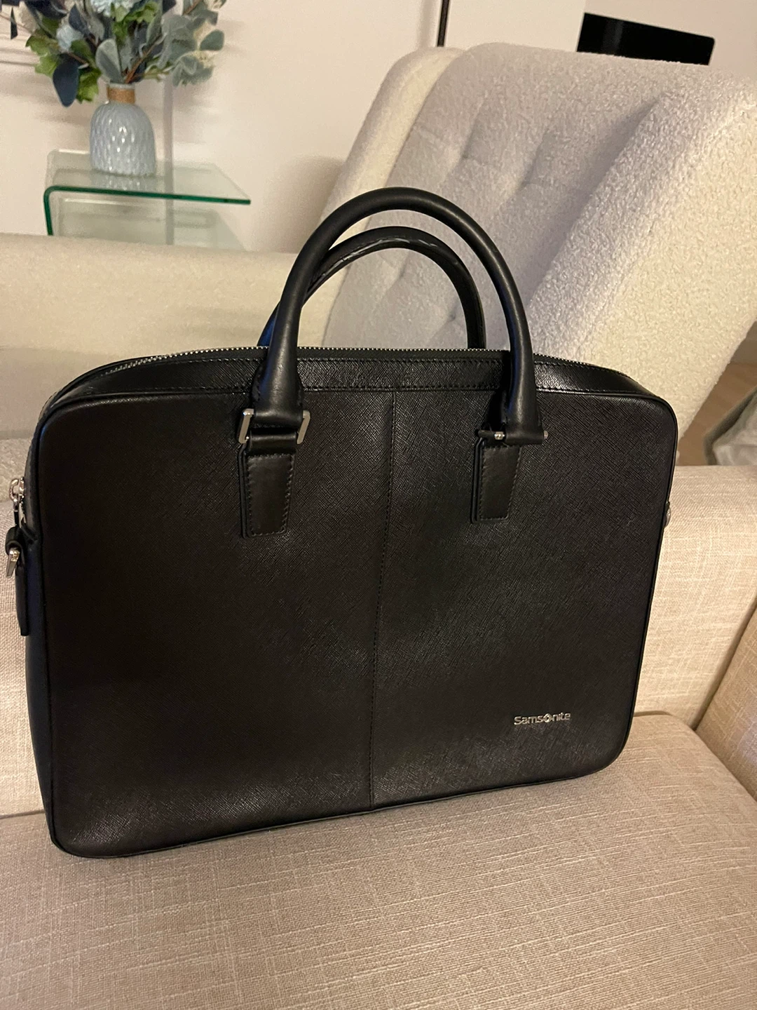 Samsonite Black Leather Briefcase