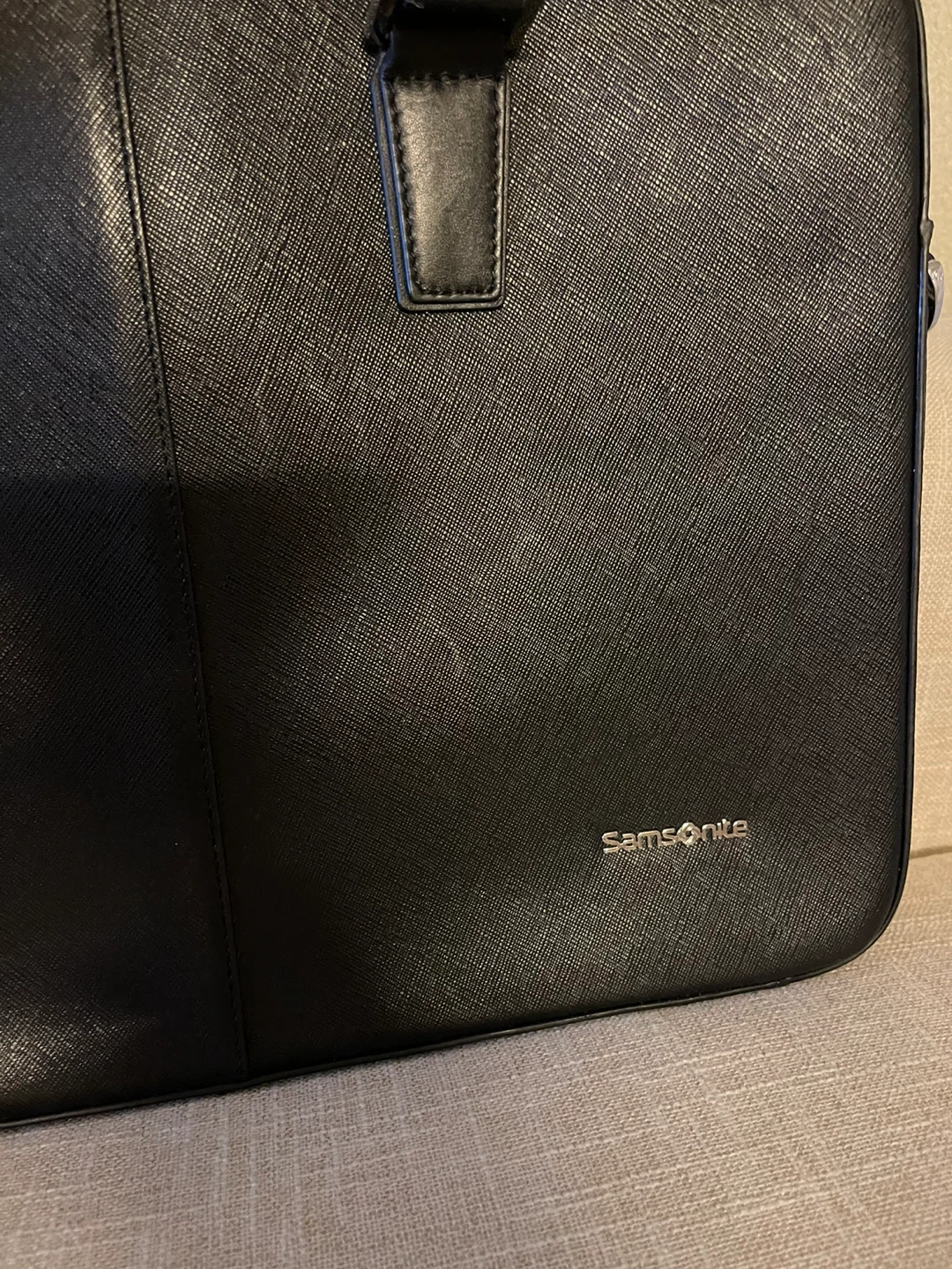 Samsonite Black Leather Briefcase - photo 2