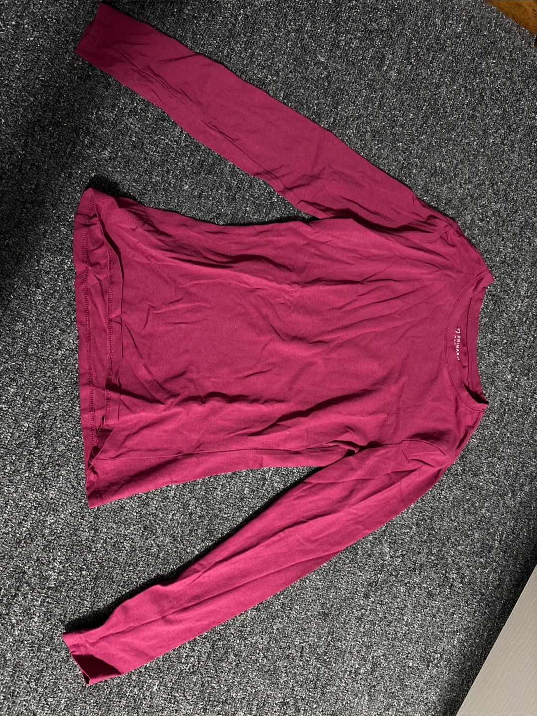 Primark Long Sleeve Top - Burgundy