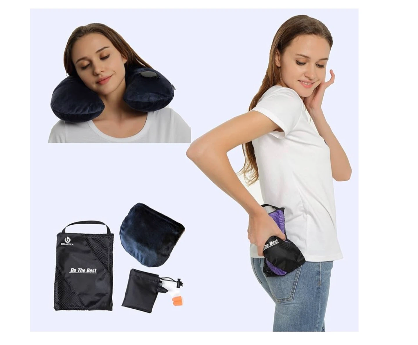 Bonazza Inflatable Travel Pillow - photo 4