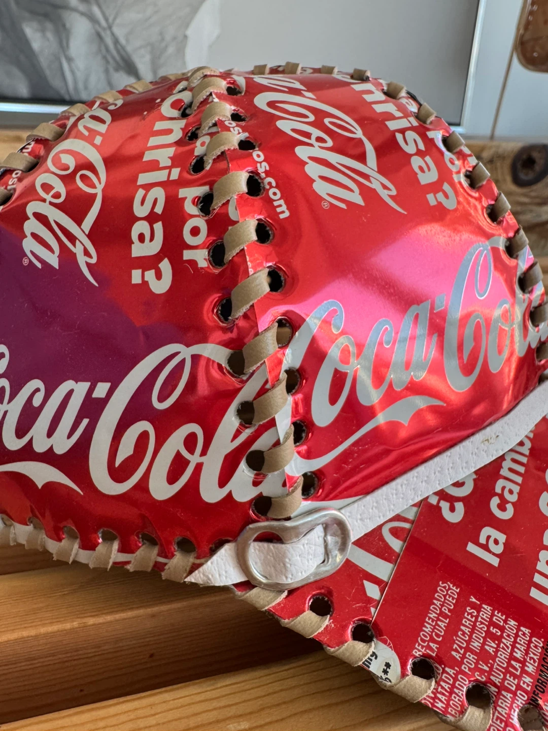 Coca-Cola Recycled Can Hat - handmade - photo 2