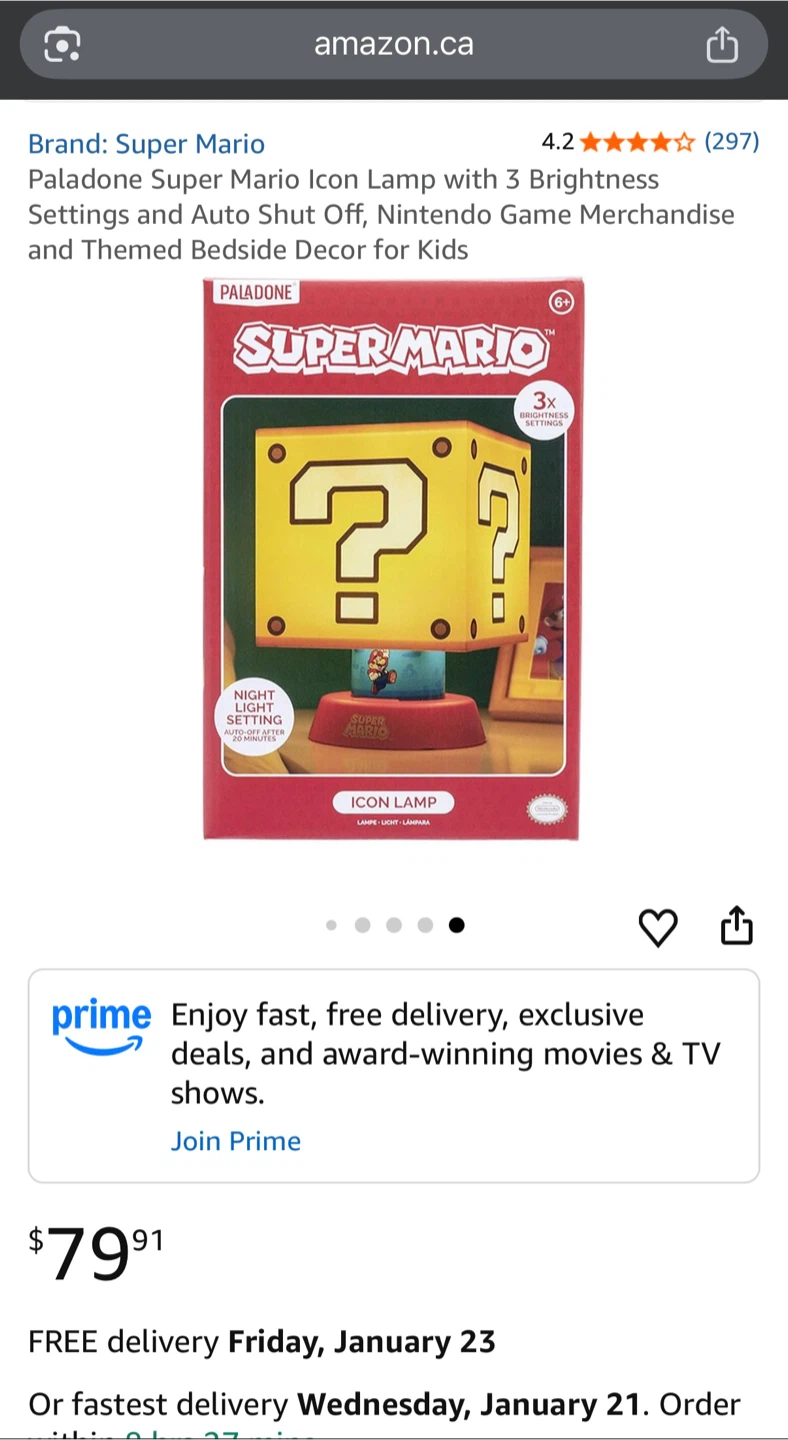 Super Mario Icon Lamp - photo 5